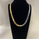 Louis Vuitton Monogram Tied Up Necklace Gold And Silver M02229 - Image 4