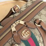 Gucci Ophidia Medium Boston Bag Beige And Brown GG Canvas 30Cm ‎857595 FAFUF 9870 - Image 7