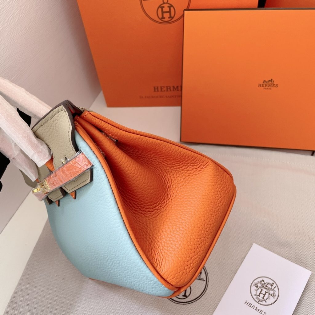 Hermes Birkin Mini Gold Hardware Epsom Multicolor 20Cm - Image 5