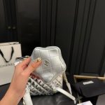 Chanel 24C Mirror Star Coin Purse Mini Flap Bag Metallic Silver 23Cm - Image 6