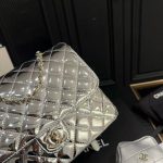Chanel 24C Mirror Star Coin Purse Mini Flap Bag Metallic Silver 23Cm - Image 5