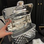 Chanel 24C Mirror Star Coin Purse Mini Flap Bag Metallic Silver 23Cm - Image 7