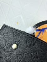 Louis Vuitton Montaigne MM Monogram Empreinte Leather Black 33Cm M41048 - Image 9