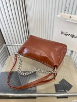 Saint Laurent Smooth Leather Medium Pedro Bag Brown - Image 5