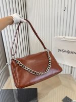 Saint Laurent Smooth Leather Medium Pedro Bag Brown - Image 6