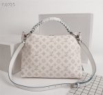 Louis Vuitton Beaubourg Hobo MM Mahina Perforated Leather Shoulder Bag White 32cm M58482 - Image 5