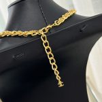 Chanel Cc Necklace Gold - Image 5
