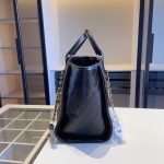 Chanel Deauville Large Shopping Bag Leather Black 38Cm - Image 4