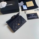 Chanel Classic Card Holder Grain Leather Black With Gold Hardware 11Cm Ap0214 Y01864 C3906 - Image 6
