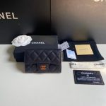 Chanel Classic Card Holder Grain Leather Black With Gold Hardware 11Cm Ap0214 Y01864 C3906 - Image 3