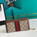 Gucci Ophidia Zip Around GG Supreme Wallet Brown 19cm 523154 96IWG 8745 - Image 5