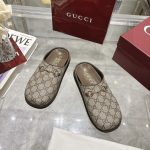 Gucci Women Mule With Horsebit Camel And Dark Brown Gg Canvas 837130 Fab10 2543 - Image 4