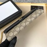 Gucci Gg Marmont Bicolor Wallet On Chain Beige Ebony 19Cm 546585 17Wag 1283 - Image 4