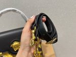 Versace X Fendi Fendace La Medusa Medium Handbag Black - Image 5
