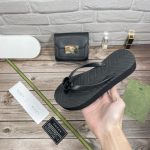 Gucci Women’S Chevron Thong Sandal Black ‎‎‎655463 J8710 1000 - Image 6