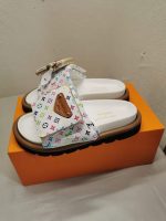 Louis Vuitton X Takashi Murakami Pool Pillow Flat Comfort Mule Blanc 1AGVQW - Image 7