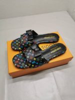 Louis Vuitton X Takashi Murakami 6am Flat Mule Black - Image 5