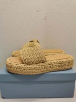 Prada Crochet Flatform Slides Natural 1Xz761 2C2T F0018 F 035 - Image 3