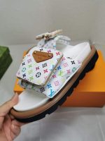 Louis Vuitton X Takashi Murakami Pool Pillow Flat Comfort Mule Blanc 1AGVQW - Image 5