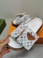 Louis Vuitton X Takashi Murakami Pool Pillow Flat Comfort Mule Blanc 1AGVQW - Image 6