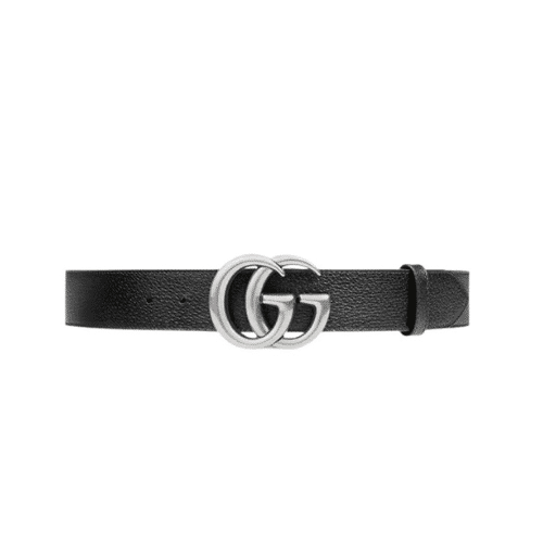 dne-17-6.png Gucci Mamon Gg Silver Logo Belt 4Cm - Image 1