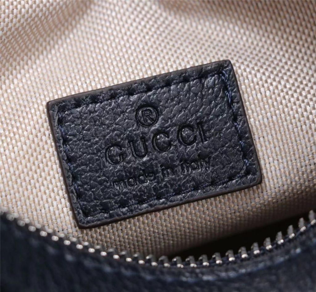 Gucci Attache Small Shoulder Bag Beige And Blue 23Cm 699409 96Grn 4082 - Image 8