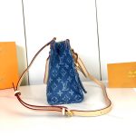 Louis Vuitton Onthego Lv Monogram Denim Tote Bag Light Blue 25Cm - Image 5