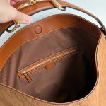 Gucci Beatrix Large Tote Bag GG Suede Bottom Brown 40Cm - Image 6