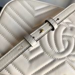 Gucci GG Marmont Small Matelassé Camera Bag White 24cm 447632 DTD1T 9022 - Image 7