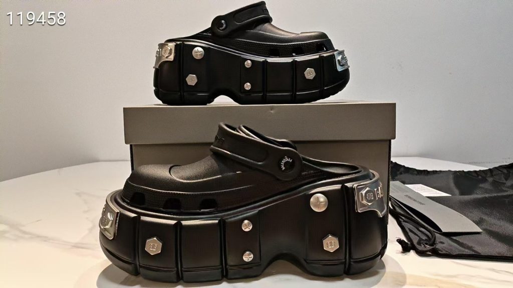 Balenciaga x Crocs Hardcrocs Sandal Black - Image 3