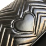 Gucci Marmont Medium Matelassé Shoulder Bag Black 26cm 443496 DTDIT 1000 - Image 8