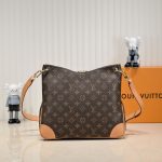 Louis Vuitton Odéon MM Monogram Canvas Shoulder Bag Brown 31 cm M45355 - Image 6
