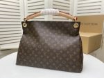 Louis Vuitton Artsy MM Monogram Canvas Hobo Bag Brown 41cm M44869 - Image 4