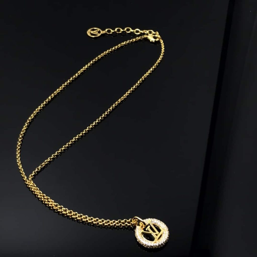 Louis Vuitton Louise By Night Necklace Gold M00759 - Image 3