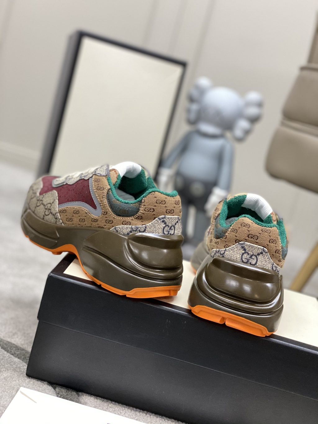 Gucci Women'S Gg Rhyton Sneaker ‎619891 99Wg0 6060 - Image 10