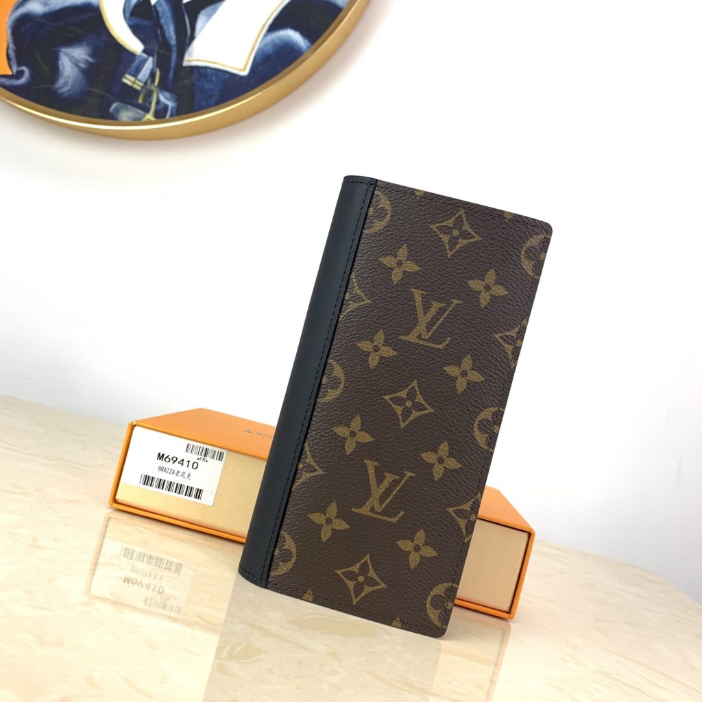 Louis Vuitton Brazza Wallet Monogram Macassar Brown 19Cm M69410 - Image 3