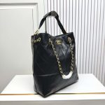 Chanel Shopping Bag Gold Tone Metal Black 33Cm AS5635 B20829 94305 - Image 4