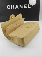 Chanel Cc Timeless Lined Flap Caviar Bag Dark Beige 26Cm - Image 3