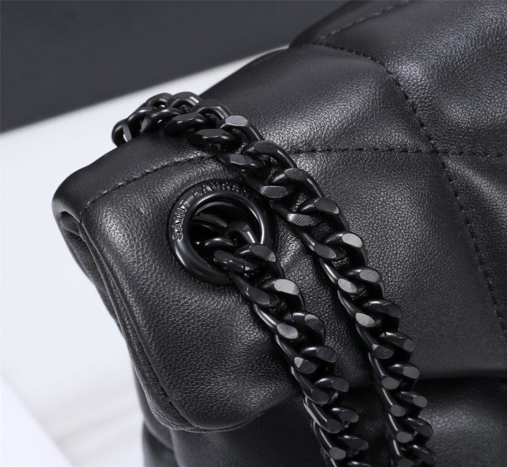Saint Laurent Puffer Small Chain Bag In Quilted Black Noir 5774761El081000 - Image 10