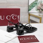 Gucci Women Pump With Double G Black Leather 832474 Bnc80 1000 - Image 6