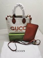 Gucci Medium Tote Bag With Gucci Print Beige 28Cm 772144 Facul 8451 - Image 3