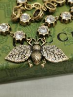 Gucci Bee Necklace With Crystals In Gold ‎629989 J1d50 8062 - Image 4