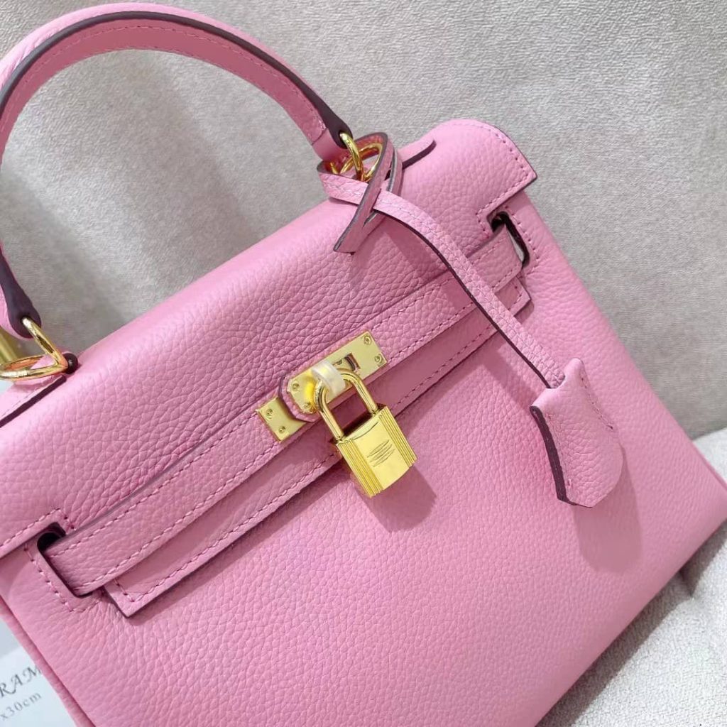 Hermès Kelly 28 Sellier Handbag In Rose Confetti Epsom Leather 28Cm - Image 6