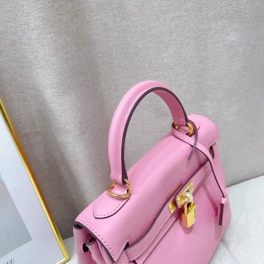 Hermès Kelly 28 Sellier Handbag In Rose Confetti Epsom Leather 28Cm - Image 5