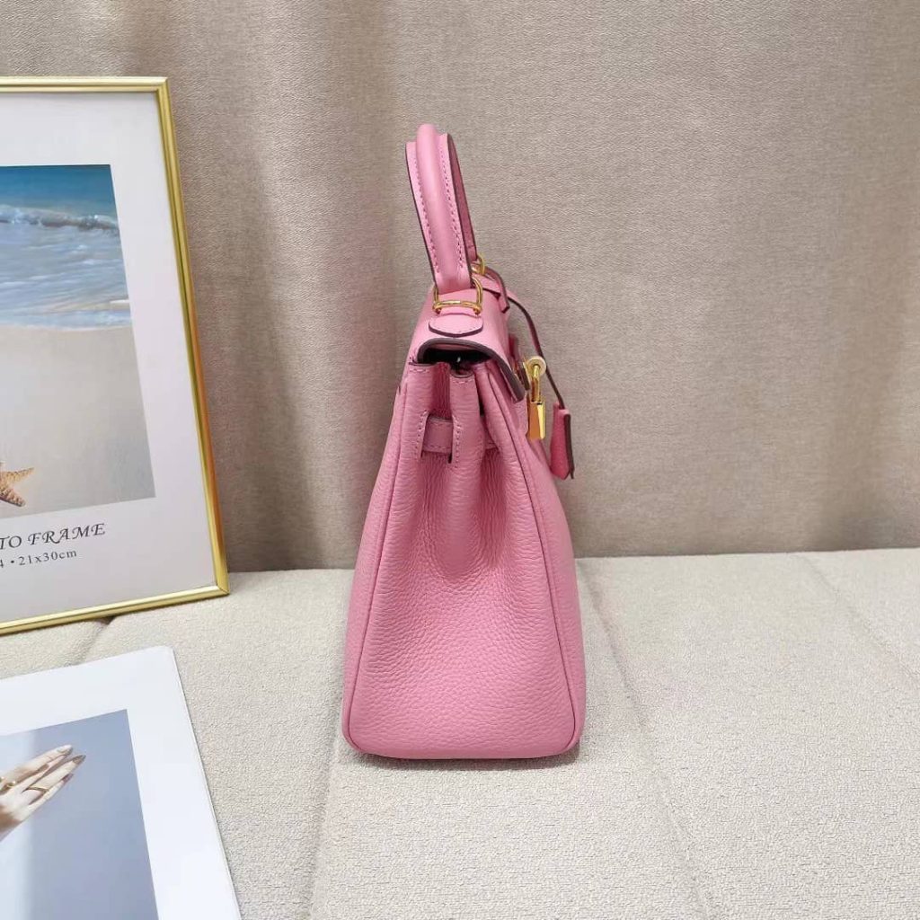 Hermès Kelly 28 Sellier Handbag In Rose Confetti Epsom Leather 28Cm - Image 4