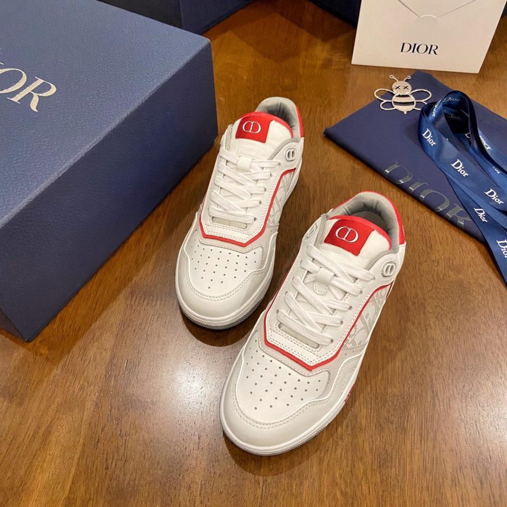 Dior B27 Low White Red sneaker - Image 3