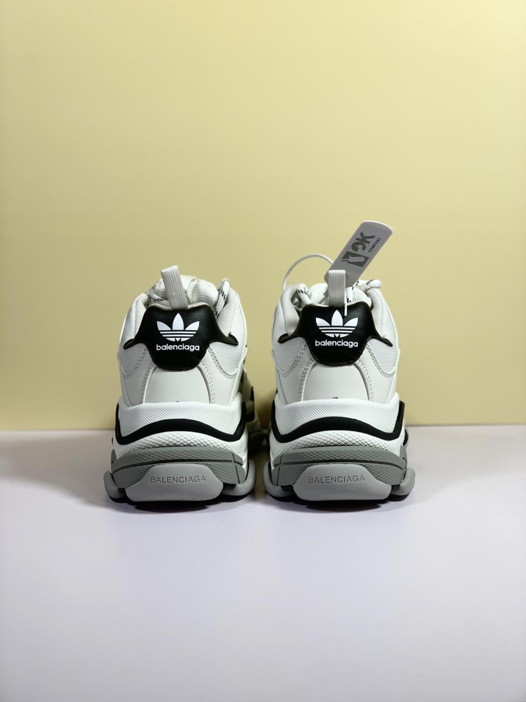 Adidas x Balenciaga Triple S  White Sneaker - Image 3