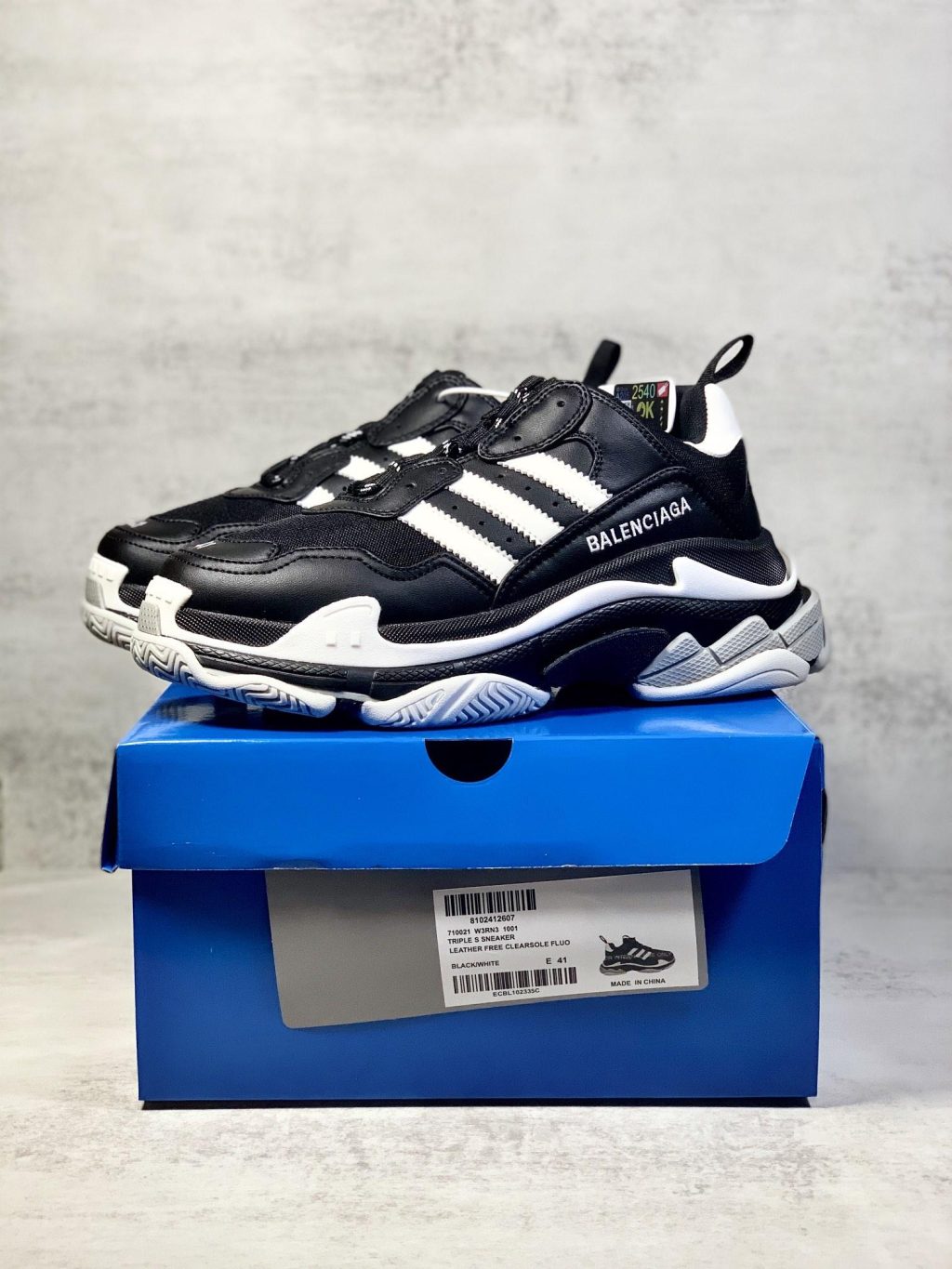 Adidas x Balenciaga Triple S  White Sneaker - Image 4