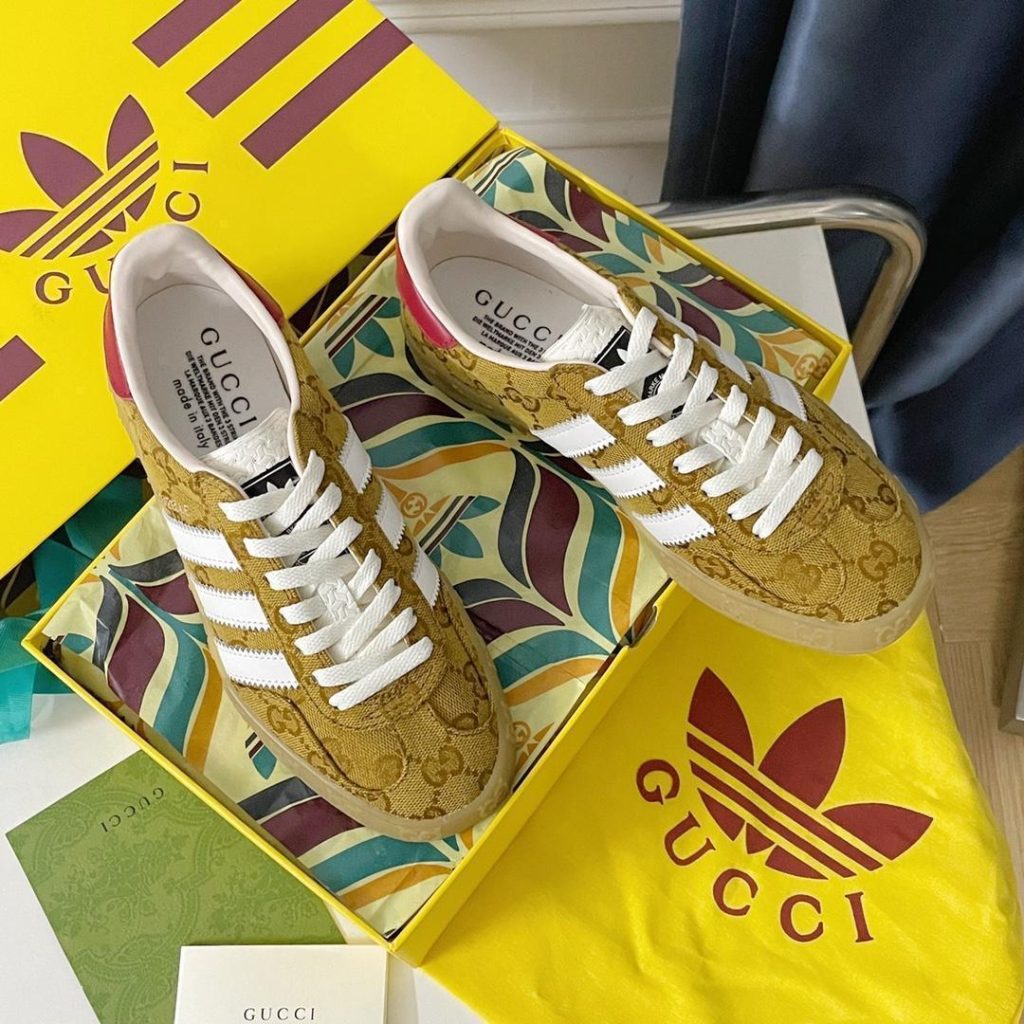 Adidas x Gucci joint Gazelle sports shoes couple casual sneakers - Image 2