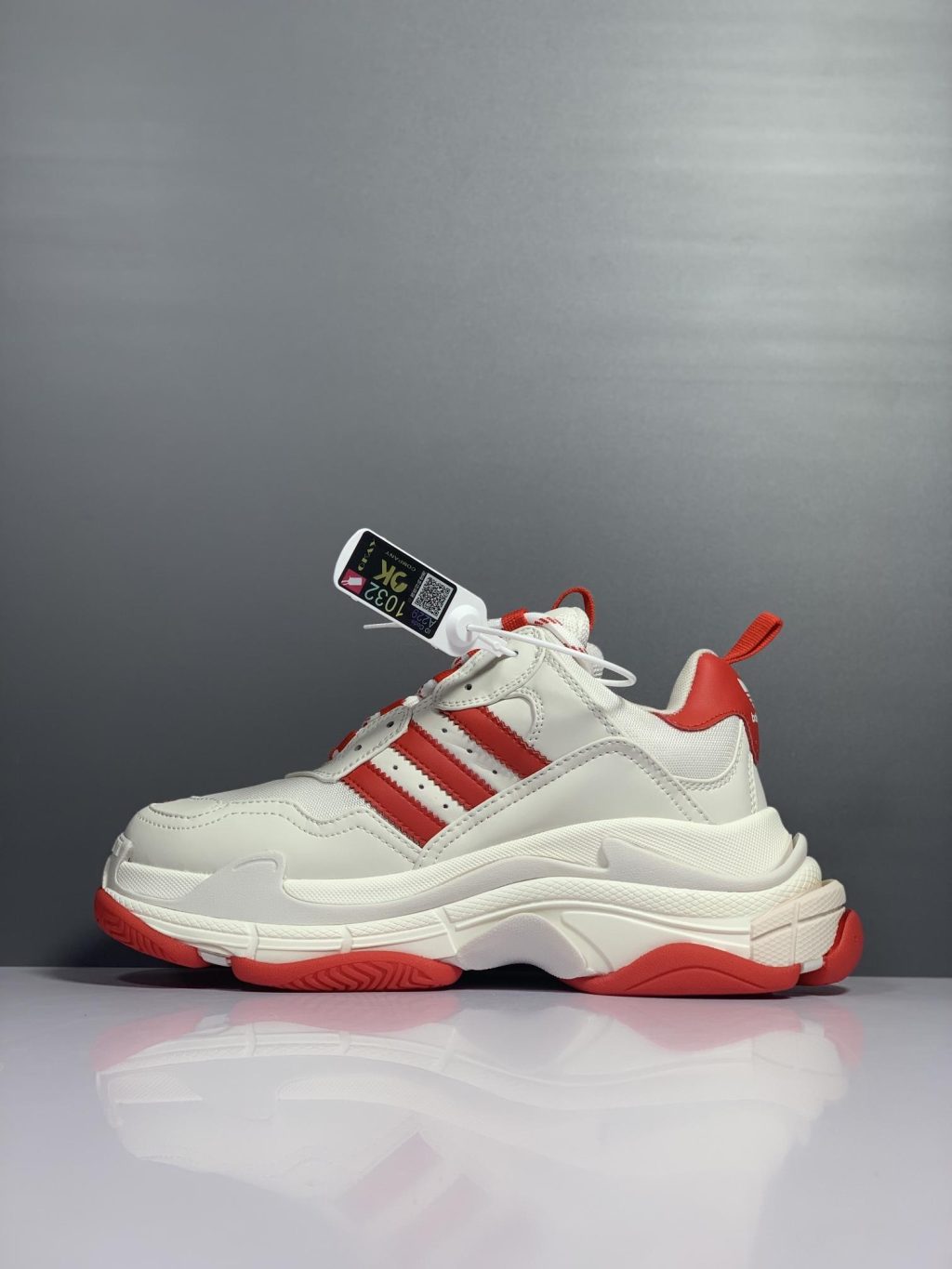 Adidas x Balenciaga Triple S  White Sneaker - Image 2
